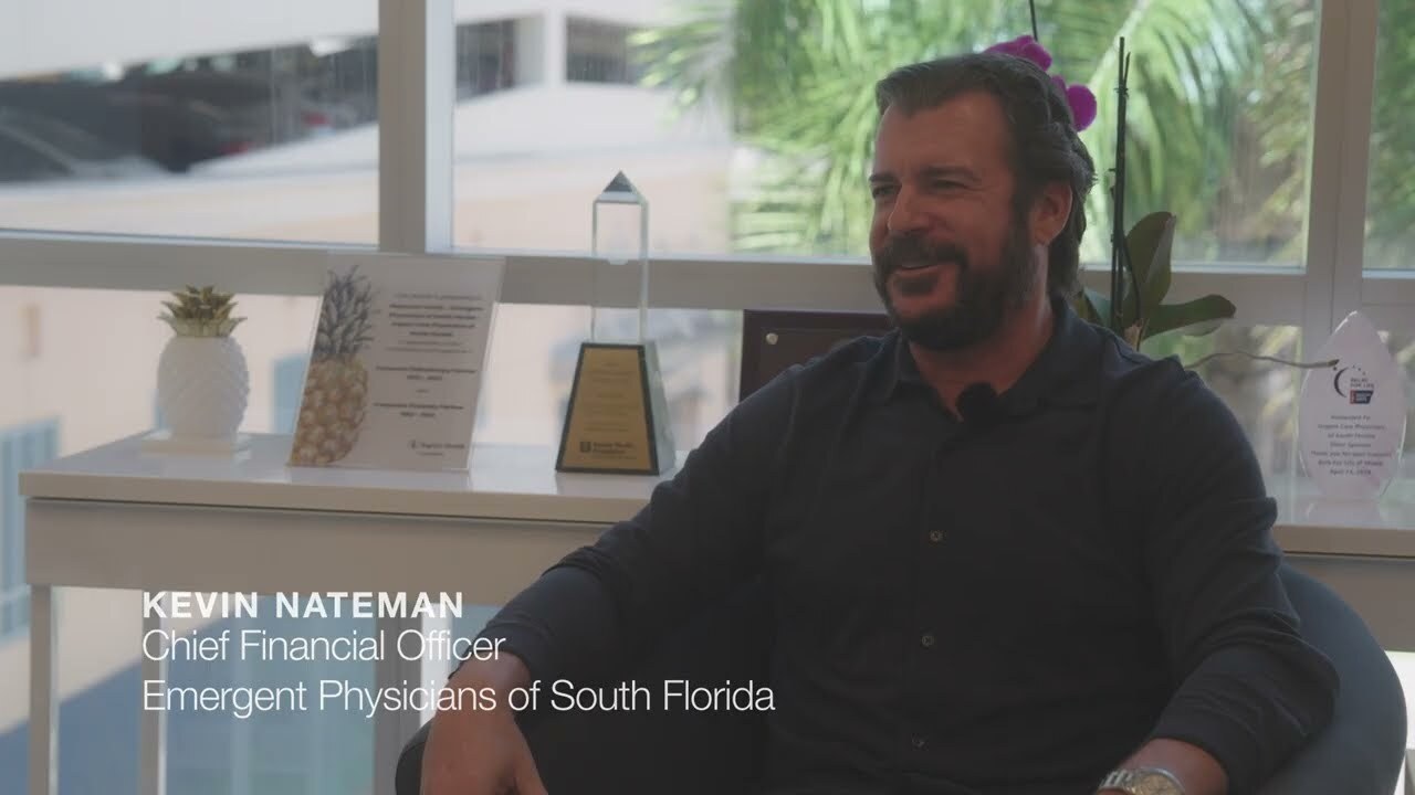 Kevin Nateman, CFO of Emergent Physicians of South Florida, in a Describe customer video