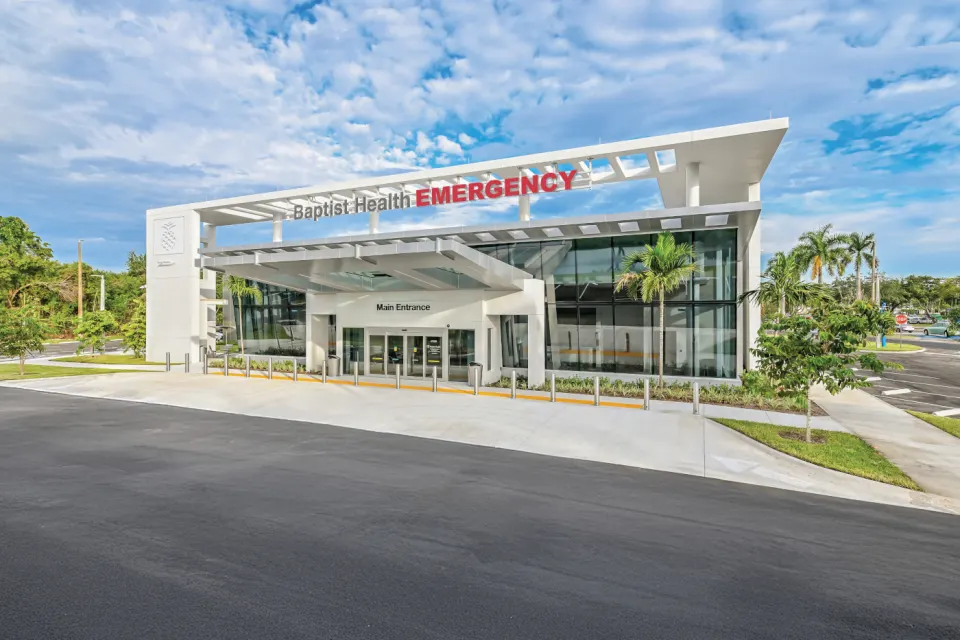 Baptist Health emergency department exterior